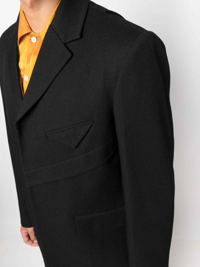Andersson Bell Camtton Open-front Blazer In Black