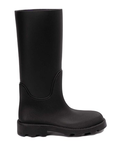 Burberry Marsh Calf-length Boots In Black
