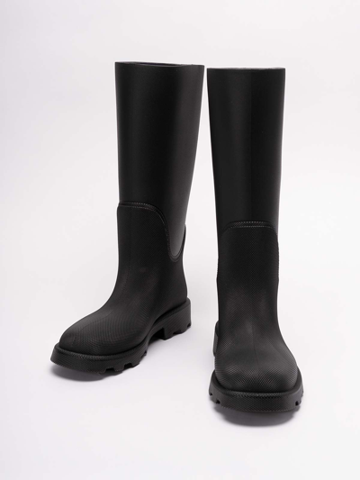 Burberry Marsh Calf-length Boots In Black