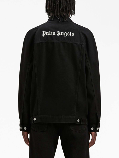 Shop Palm Angels Chaqueta Casual - Negro In Black