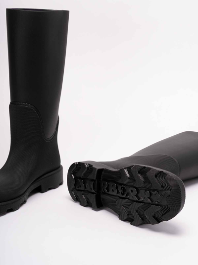 Burberry Marsh Calf-length Boots In Black