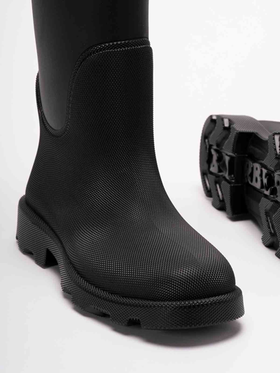 Burberry Marsh Calf-length Boots In Black