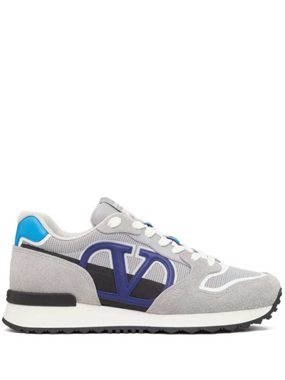 Shop Valentino V Logo Pace Low Top Sneaker In Multicolour