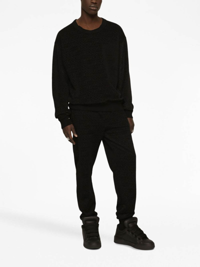 Shop Dolce & Gabbana Logo-print Sweatshirt In Negro