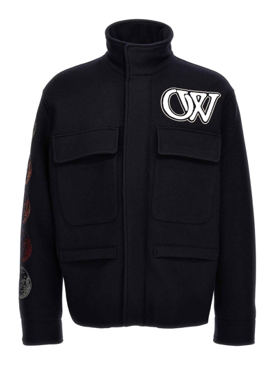Shop Off-white Moon Phase Jacket In White