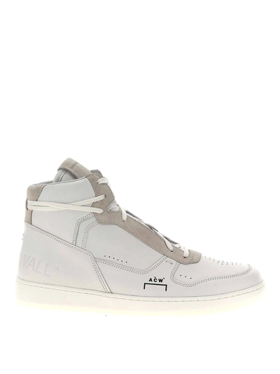 Shop A-cold-wall* Luol Hi Top Sneakers In Blanco