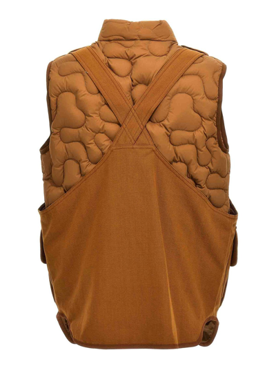 Shop Moncler Genius X Selehe Bembury  Vest In Brown