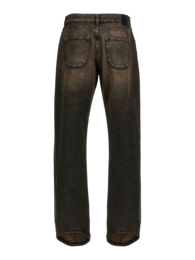 Off-white Off White 'relax Round' Jeans In Gris