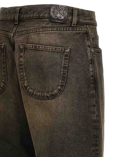 Off-white Off White 'relax Round' Jeans In Gris