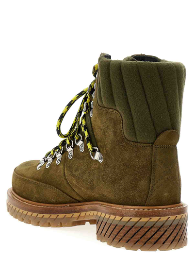 Shop Off-white Gstaad Ankle Boots In Green