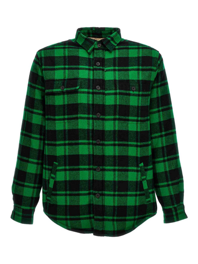 Shop Polo Ralph Lauren Check Jacket In Green