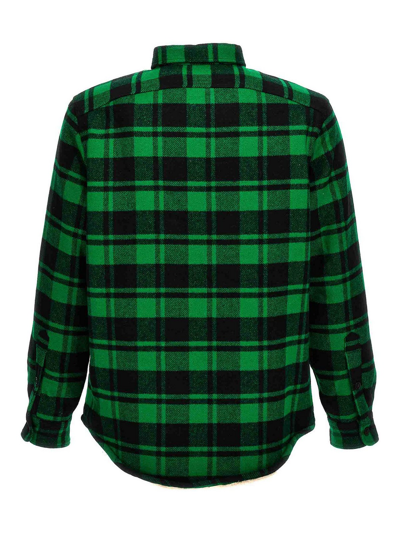 Shop Polo Ralph Lauren Check Jacket In Green