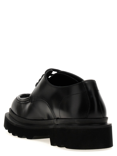 Shop Dolce & Gabbana Brushed Leather Derby In Negro
