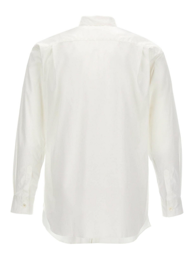 Comme Des Garçons Shirt Collaboration With Lacoste Featuring Graphic Print In Blanco