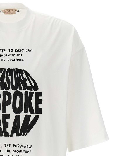 Shop Marni Treasured Bespoke Dream T-shirt In White