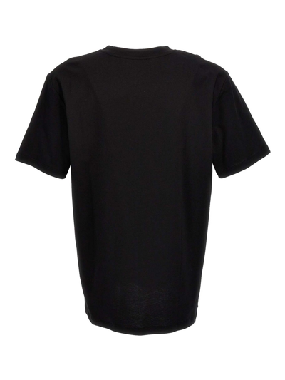 Shop Balmain Logo Patch T-shirt In Black