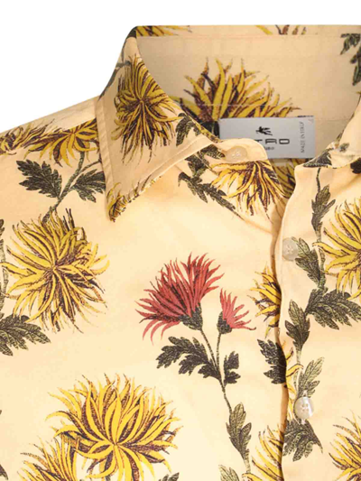 Shop Etro Yellow Cotton Shirt