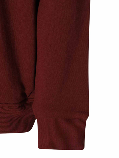 Shop Burberry Burgundy Cotton Sweatshirt In Rojo Oscuro