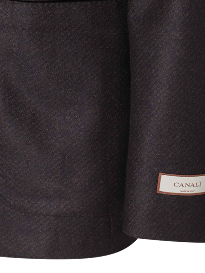 Shop Canali Brown Wool Blazer