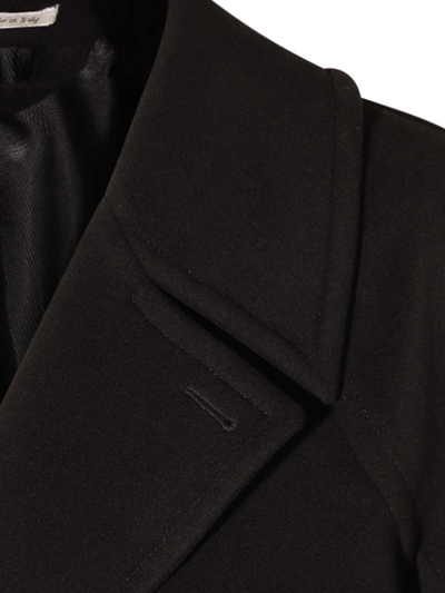Shop Alexander Mcqueen Black Wool Blend Coat In Negro