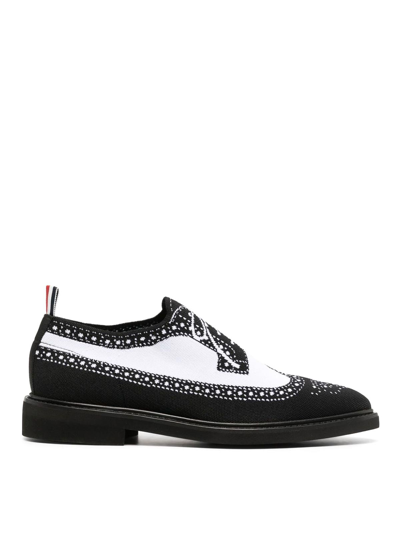 Shop Thom Browne Trompe Loeil Loafers In White