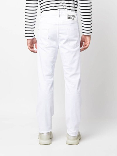 Shop Dsquared2 Straigh-leg Denim Jeans In White