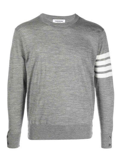 Shop Thom Browne Suéter Cuello Redondo - Gris In Grey