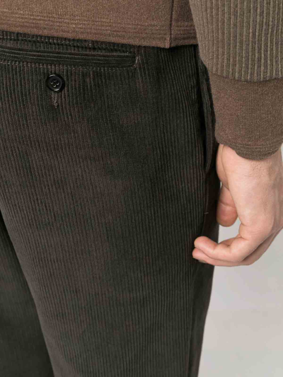 Thom Browne Brown Wide Leg Pant In Dark Brown