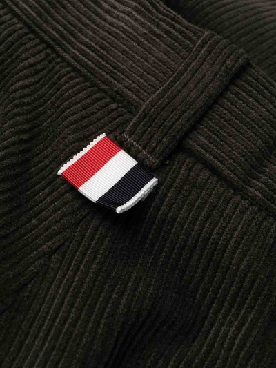 Thom Browne Brown Wide Leg Pant In Dark Brown