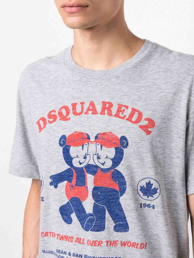 Shop Dsquared2 Camiseta - Gris In Grey