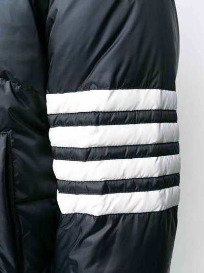 Thom Browne Navy Down Jacket In Dark Blue