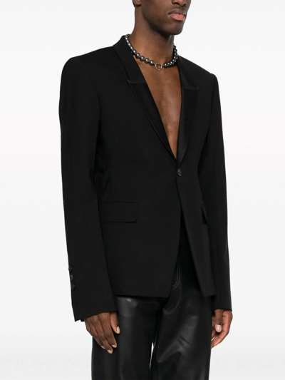 Shop Rick Owens Blazer - Negro In Black