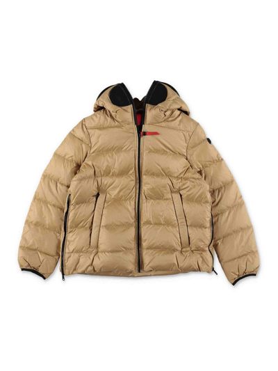 Shop Ai Riders On The Storm Beige Boy Jacket In Beis