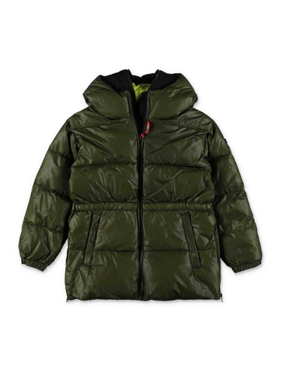 Shop Ai Riders On The Storm Dark Green Boy Jacket In Verde
