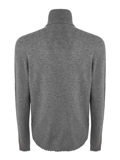 Shop Md75 Suéter Con Cuello Alto - Gris In Grey