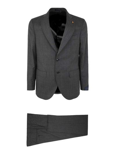 Shop Sartoria Latorre Two Buttons Suit In Grey