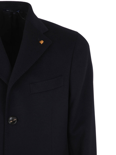 Shop Sartoria Latorre Aosta Single Breasted Coat In Blue