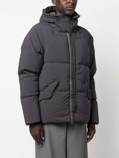 Ten C Artic Down Parka Down Jacket In Grey