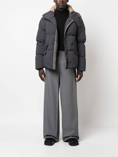 Ten C Artic Down Parka Down Jacket In Grey
