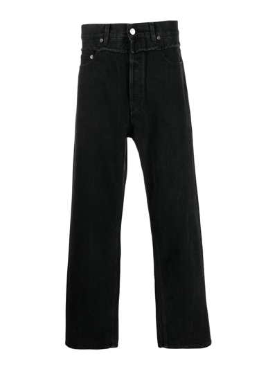 Shop Ambush High Waisted Denim Jeans In Negro