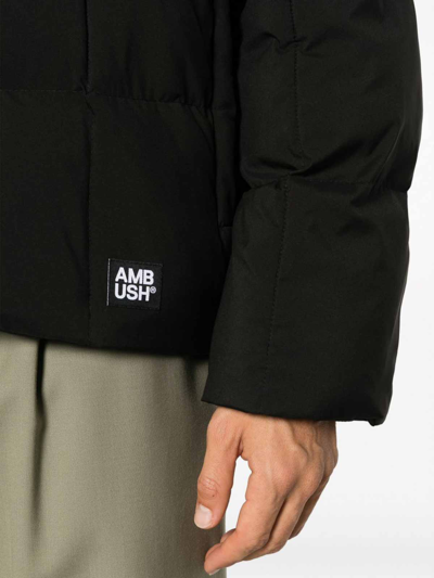 Shop Ambush Short Down Jacket In Black
