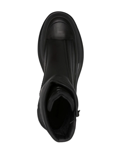 Alexander Mcqueen Tread Slick Motorcycle Boot In Black