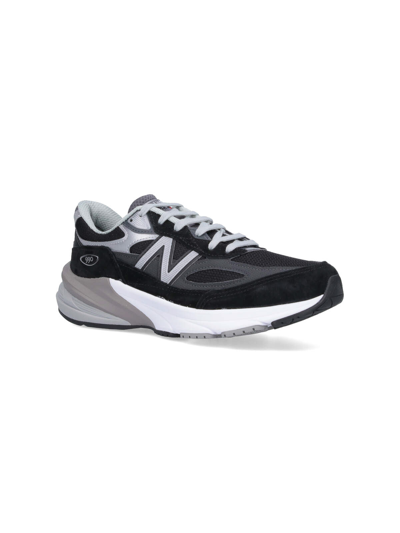 New Balance Mesh Upper Sneakers Contrast Midsole In Black