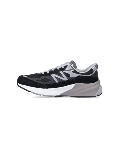 New Balance Mesh Upper Sneakers Contrast Midsole In Black