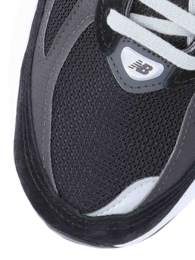 New Balance Mesh Upper Sneakers Contrast Midsole In Black