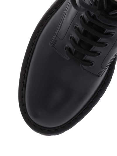 Shop Common Projects Leather Derby Boots In Black