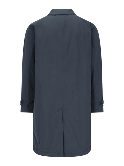 Shop Aspesi Single-breasted Coat In Blue
