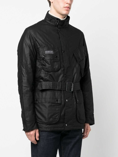 Shop Barbour Winter Wax Jacket In Black