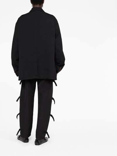 Shop Comme Des Garçons Single-breasted Wool Jacket In Black