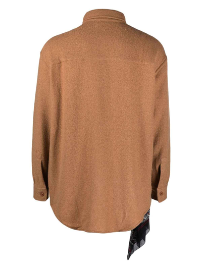 Shop Destin Wool Blend Shirt In Camel